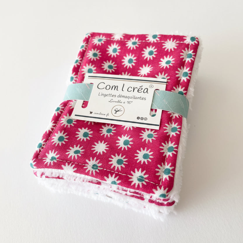 Lingettes démaquillantes petit format en lot de 6