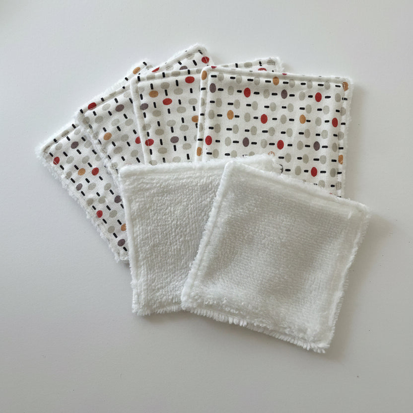 Lingettes démaquillantes carrées lot de 6