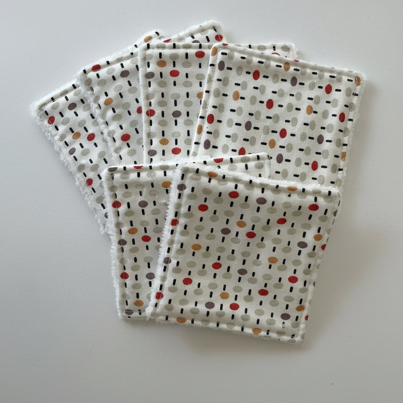 Lingettes démaquillantes carrées lot de 6