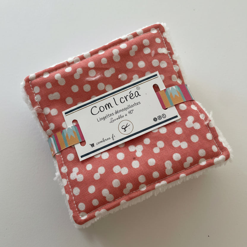 Lingettes démaquillantes carrées lot de 6