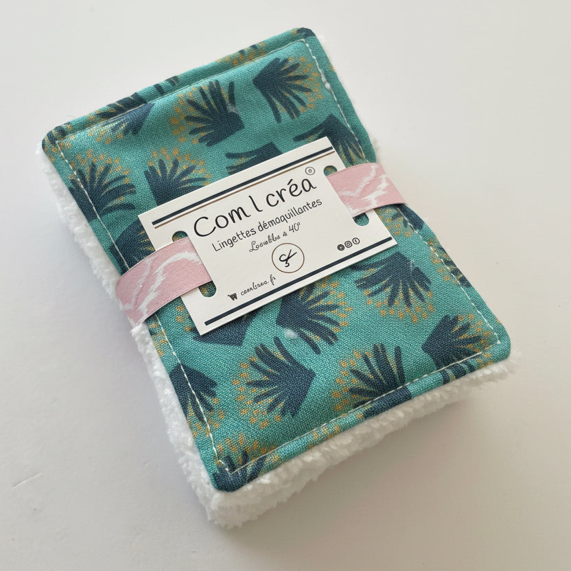 Lingettes démaquillantes petit format en lot de 6