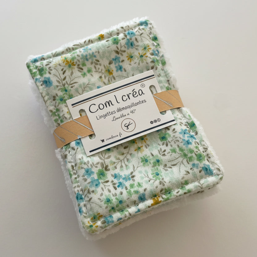 Lingettes démaquillantes petit format en lot de 6