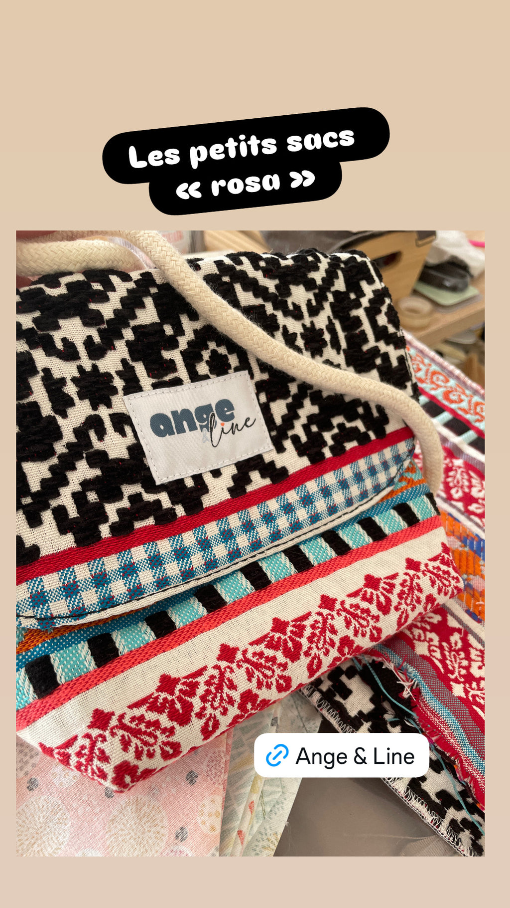 Petit sac à main tissu bohème chic