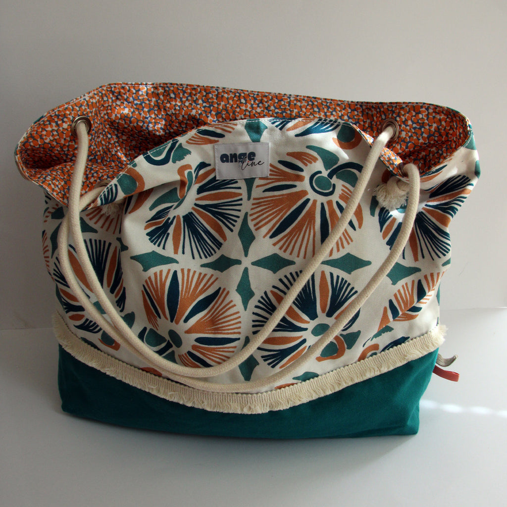sac_cabas_femme_VICKI_vert_et_orange