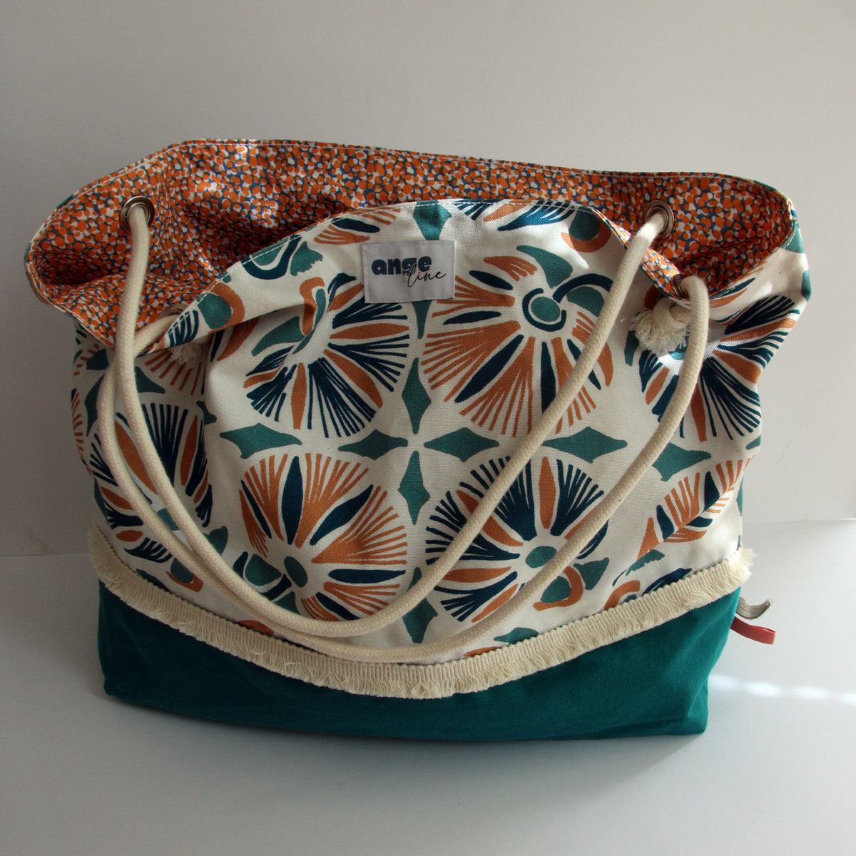 sac_cabas_femme_VICKI_vert_et_orange